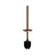 Omnires Modern Project pastatomas tualetinis šepetys, vario spalva, MP60622CP