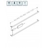 Kamė Home stalčių apšvietimas, LED, IP44, 120 cm