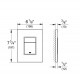 Grohe Skate Cosmopolitan vandens nuleidimo mygtukas, spalva brushed nickel