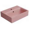 GSI Nubes praustuvas su skyle maišytuvui 40x32 cm, spalva Blush matt