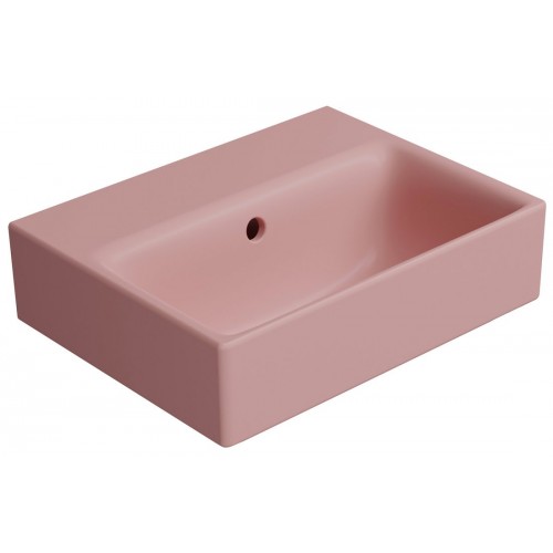 GSI Nubes praustuvas su skyle maišytuvui 40x32 cm, spalva Blush matt
