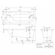 Villeroy & Boch Oberon vonia 170x75 cm su kojomis