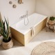 Villeroy & Boch Oberon 2.0 vonia 170x75 cm su kojomis ir sifonu