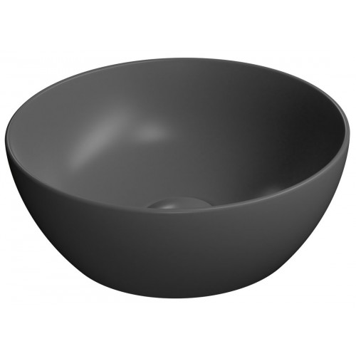 GSI Pura mažas praustuvas dubuo Ø 32 cm, juodas matinis