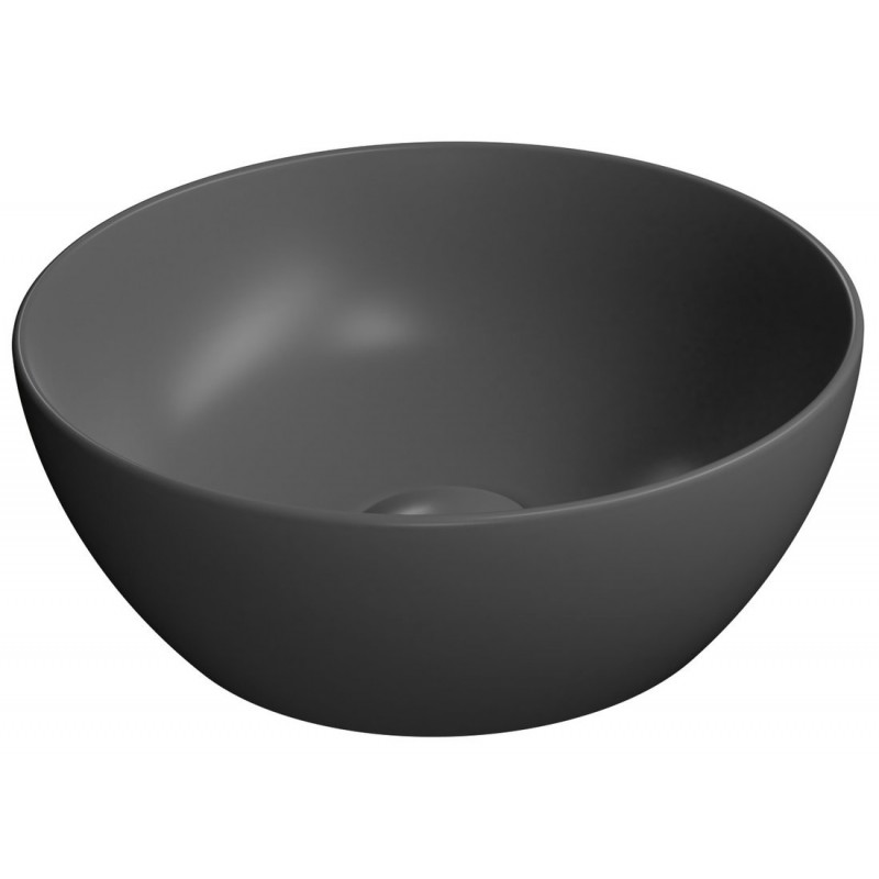 GSI Pura mažas praustuvas dubuo Ø 32 cm, juodas matinis