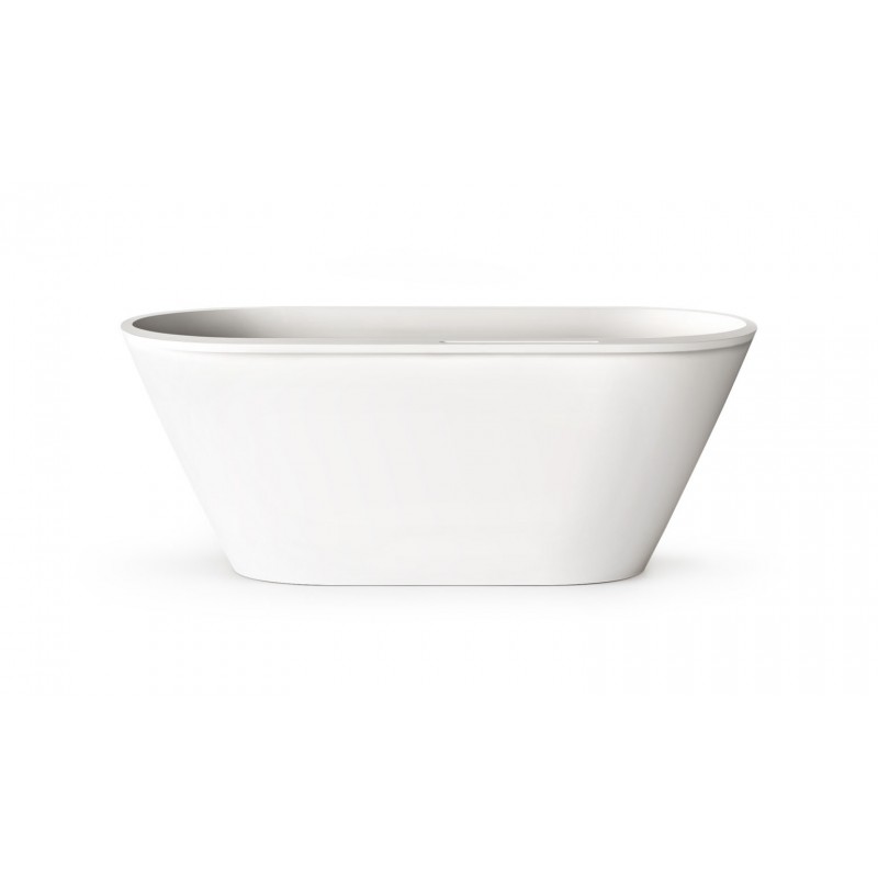PAA Deco RIM Silkstone laisvai pastatoma vonia 166x81cm, balta matinė