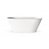 PAA Deco RIM Silkstone laisvai pastatoma vonia 166x81cm, balta matinė