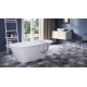 PAA Deco RIM Silkstone laisvai pastatoma vonia 166x81cm, balta matinė