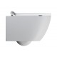 GSI Pura Compact Swirlflush® pakabinamas klozetas su lėtai nusileidžiančiu dangčiu, baltas matinis