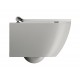 GSI Pura Compact Swirlflush® pakabinamas klozetas su plonu lėtai nusileidžiančiu dangčiu, Dual Glaze+ danga, spalva Cenere matt
