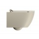 GSI Pura Compact Swirlflush® pakabinamas klozetas su plonu lėtai nusileidžiančiu dangčiu, Dual Glaze+ danga, spalva Creta matt
