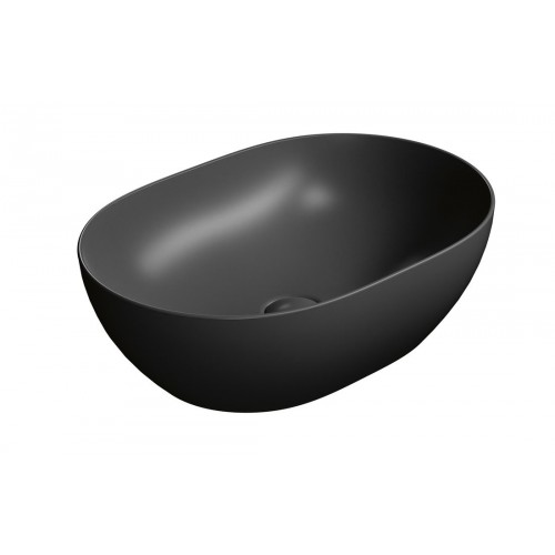 GSI Pura praustuvas dubuo 50x35 cm, juodas matinis
