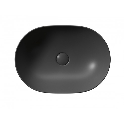 GSI Pura praustuvas dubuo 50x35 cm, juodas matinis