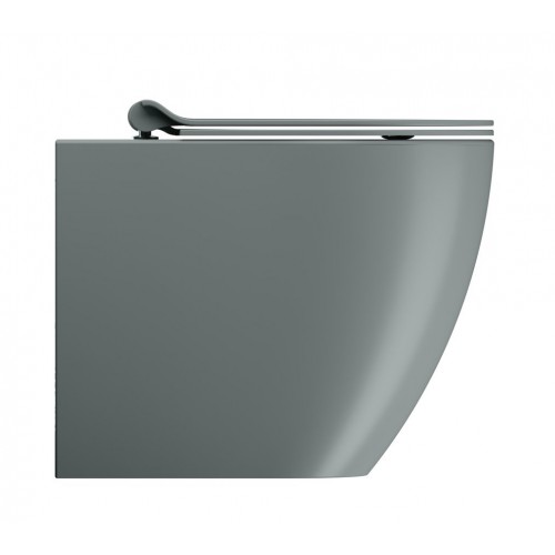 GSI Pura Swirlflush® pastatomas klozetas su plonu soft close dangčiu, Dual Glaze+ danga, spalva Agave matt