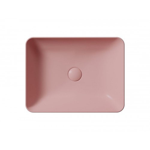 GSI Nubes stačiakampis praustuvas 50x38 cm, spalva Blush matt