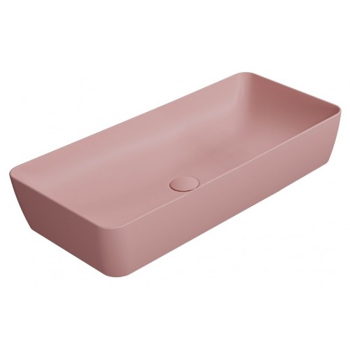 GSI Nubes stačiakampis praustuvas 80x40 cm, spalva Blush matt