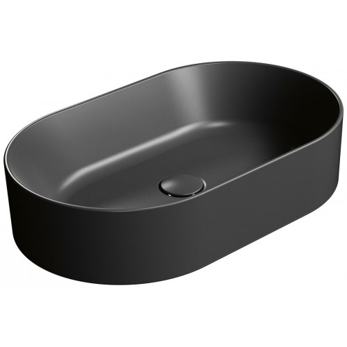 GSI Kube X praustuvas montuojamas ant stalviršio 60x37 cm, juodas matinis
