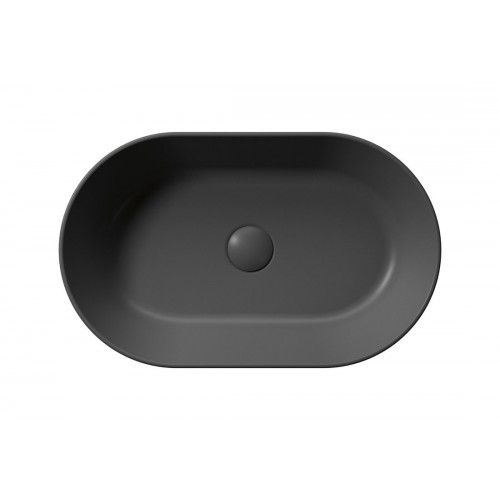 GSI Kube X praustuvas montuojamas ant stalviršio 60x37 cm, juodas matinis