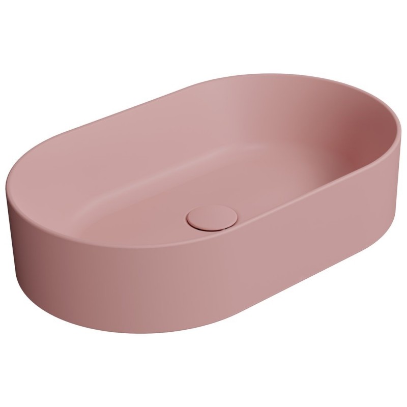 GSI Kube X praustuvas montuojamas ant stalviršio 60x37 cm, spalva Blush matt