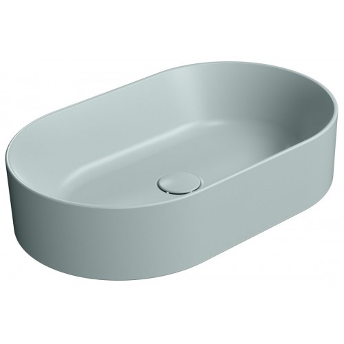 GSI Kube X praustuvas montuojamas ant stalviršio 60x37 cm, spalva Ghiaccio matt