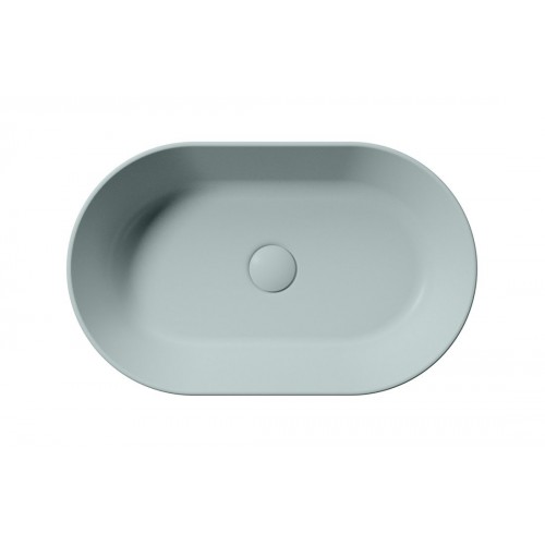 GSI Kube X praustuvas montuojamas ant stalviršio 60x37 cm, spalva Ghiaccio matt