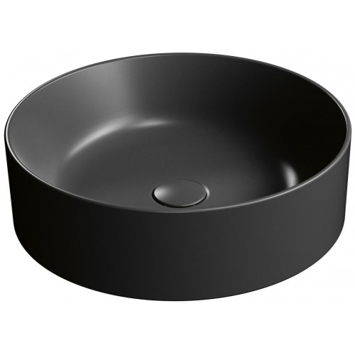 GSI Kube X apvalus praustuvas Ø 45 cm, juodas matinis