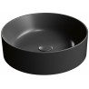 GSI Kube X apvalus praustuvas Ø 45 cm, juodas matinis