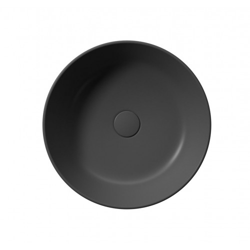 GSI Kube X apvalus praustuvas Ø 45 cm, juodas matinis
