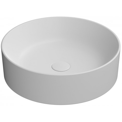 GSI Kube X apvalus praustuvas Ø 45 cm, baltas matinis