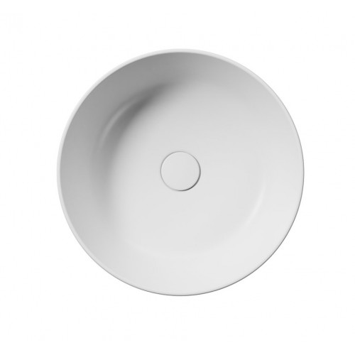 GSI Kube X apvalus praustuvas Ø 45 cm, baltas matinis