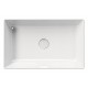 GSI Kube X praustuvas montuojamas ant stalviršio 60x37 cm, XG+ danga, baltas blizgus