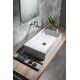 GSI Kube X praustuvas montuojamas ant stalviršio 60x37 cm, XG+ danga, baltas blizgus