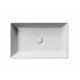 GSI Kube X praustuvas montuojamas ant stalviršio 60x37 cm, baltas matinis