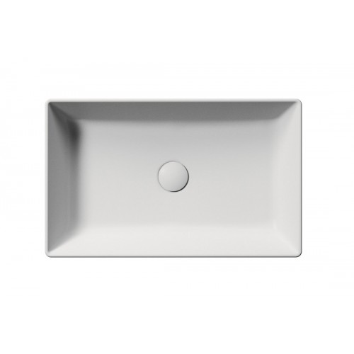 GSI Kube X praustuvas montuojamas ant stalviršio 60x37 cm, baltas matinis