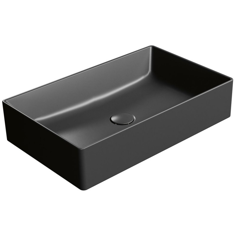 GSI Kube X praustuvas montuojamas ant stalviršio 60x37 cm, juodas matinis