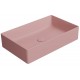 GSI Kube X praustuvas montuojamas ant stalviršio 60x37 cm, spalva Blush matt