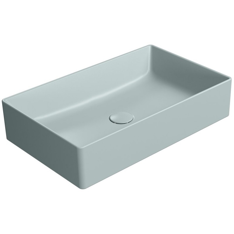 GSI Kube X praustuvas montuojamas ant stalviršio 60x37 cm, spalva Ghiaccio matt