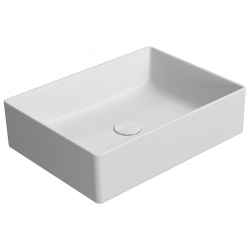 GSI Kube X praustuvas montuojamas ant stalviršio 50x37 cm, baltas matinis