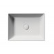 GSI Kube X praustuvas montuojamas ant stalviršio 50x37 cm, baltas matinis
