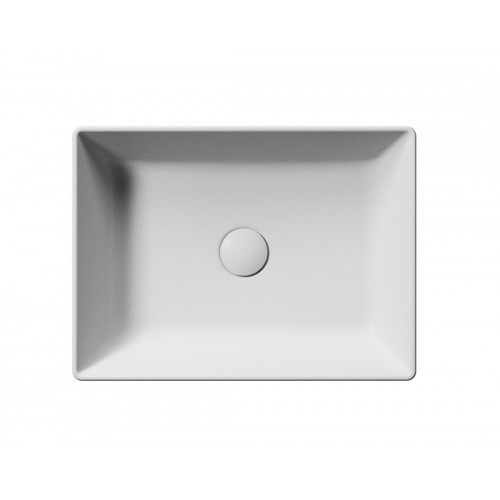 GSI Kube X praustuvas montuojamas ant stalviršio 50x37 cm, baltas matinis