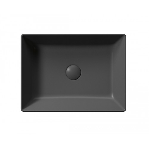 GSI Kube X praustuvas montuojamas ant stalviršio 50x37 cm, juodas matinis