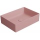 GSI Kube X praustuvas montuojamas ant stalviršio 50x37 cm, spalva Blush matt