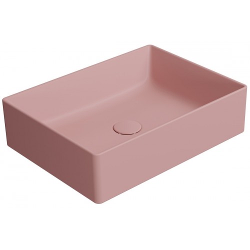GSI Kube X praustuvas montuojamas ant stalviršio 50x37 cm, spalva Blush matt