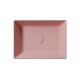 GSI Kube X praustuvas montuojamas ant stalviršio 50x37 cm, spalva Blush matt