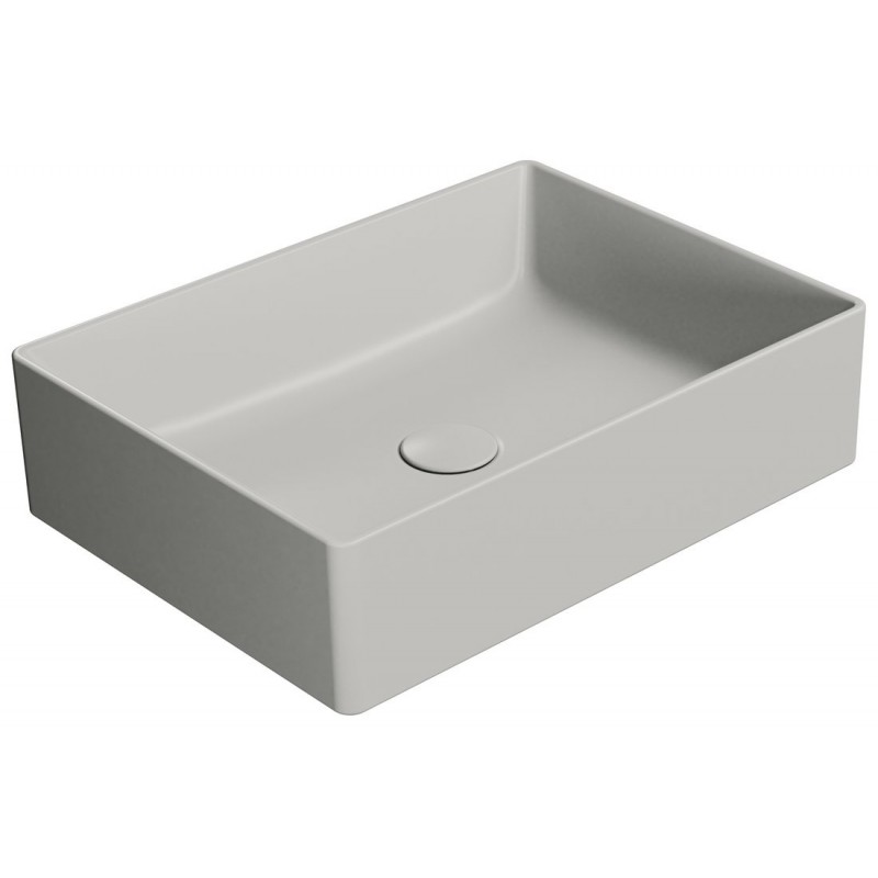 GSI Kube X praustuvas montuojamas ant stalviršio 50x37 cm, spalva Cenere matt