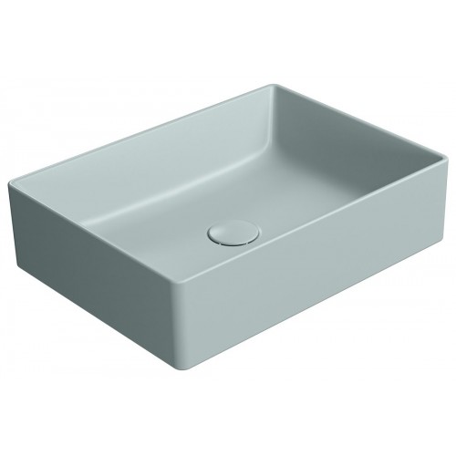 GSI Kube X praustuvas montuojamas ant stalviršio 50x37 cm, spalva Ghiaccio matt