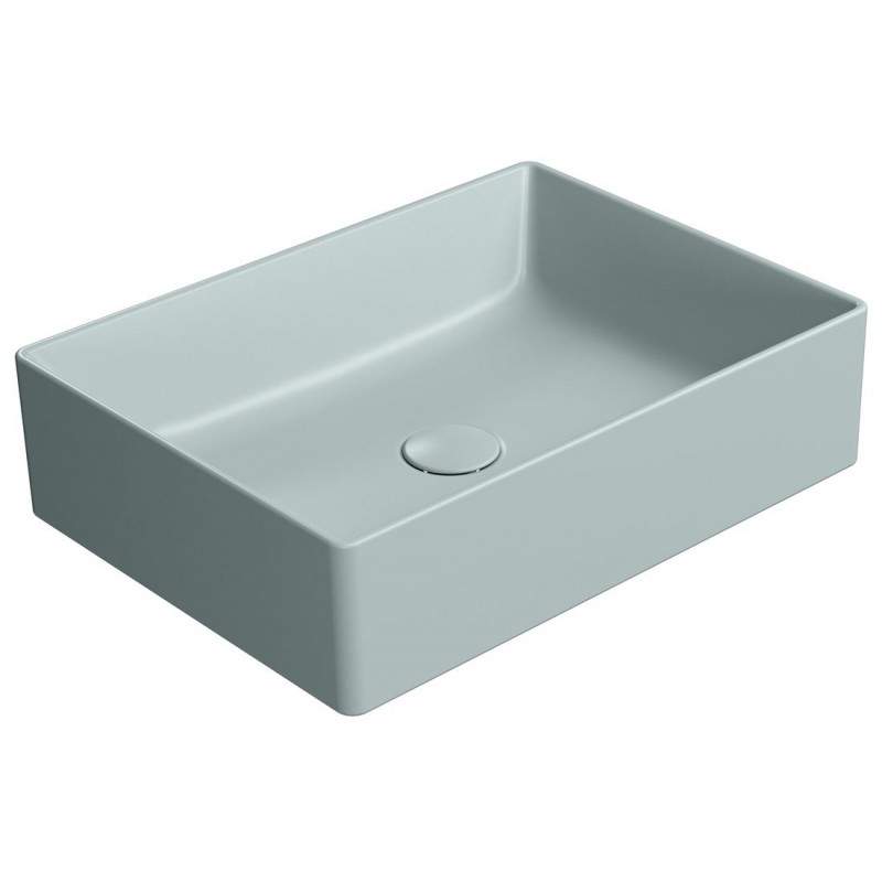 GSI Kube X praustuvas montuojamas ant stalviršio 50x37 cm, spalva Ghiaccio matt