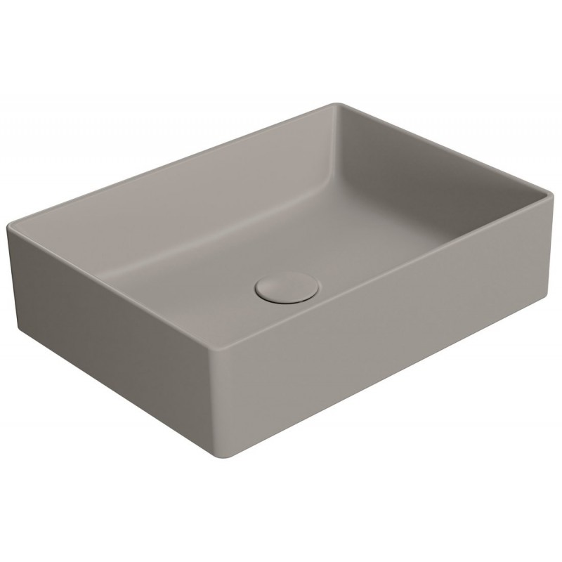 GSI Kube X praustuvas montuojamas ant stalviršio 50x37 cm, spalva Tortora matt