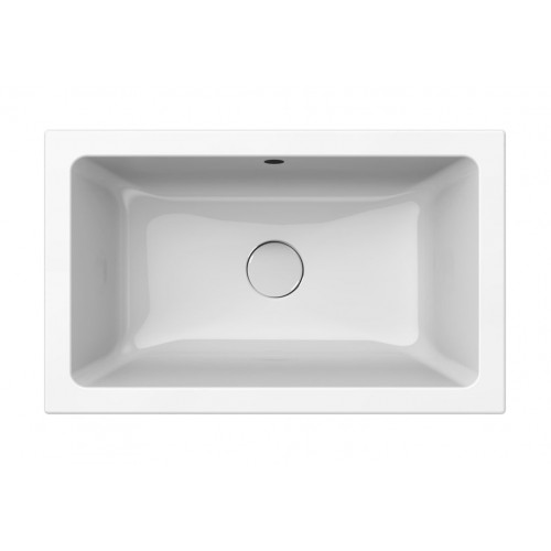 GSI Kube X įleidžiamas į stalviršį praustuvas 60x37 cm, XG+ danga, baltas blizgus