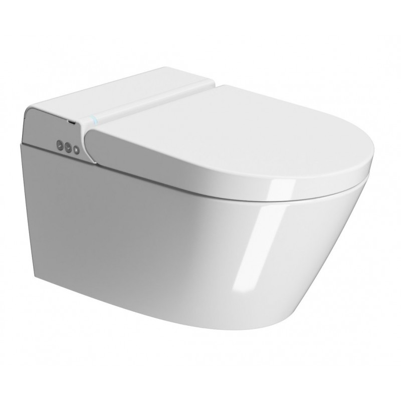 GSI WClean Swirlflush® išmanus pakabinamas klozetas su apiplovimo funkcija, baltas blizgus